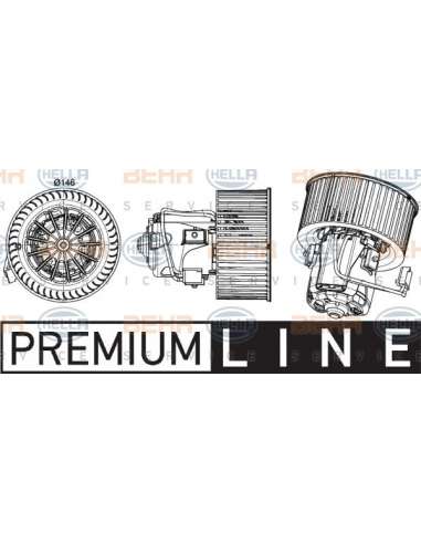 Ventilador habitáculo Hella 8EW 351 043-261 - Soplador habitáculo BMW 7 SERIES RH D BEHR HELLA SERVICE  PREMIUM LINE 