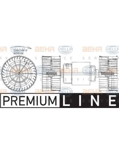 Ventilador habitáculo Hella 8EW 351 043-381 - Soplador habitáculo MB ACTROS BEHR HELLA SERVICE  PREMIUM LINE 