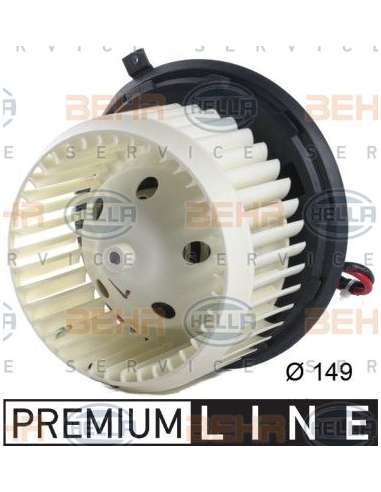 Ventilador habitáculo Hella 8EW 351 043-411 - Soplador habitáculo ALFA ROMEO 147  LHD BEHR HELLA SERVICE  PREMIUM LINE 