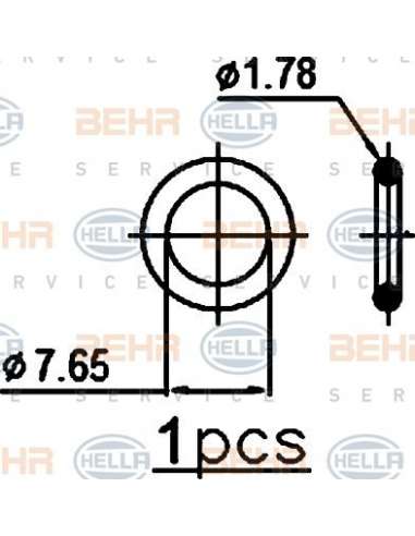 Condensador, aire acondicionado Hella 8FC 351 301-751 - Condensador OPEL ASTRA H DIESEL BEHR HELLA SERVICE  PREMIUM LINE 