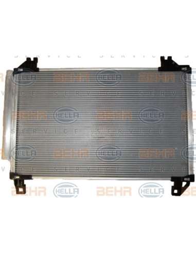 Condensador, aire acondicionado Hella 8FC 351 343-411 - Condensador TOYOTA YARIS (SCP9) BEHR HELLA SERVICE  PREMIUM LINE 