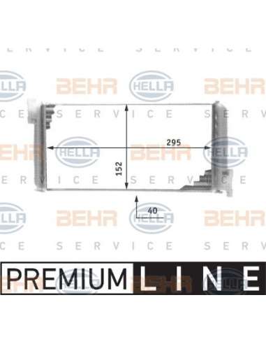 Radiador de calefacción Hella 8FH 351 311-591 - Calefactor MB 190 (W201) BEHR HELLA SERVICE  PREMIUM LINE 