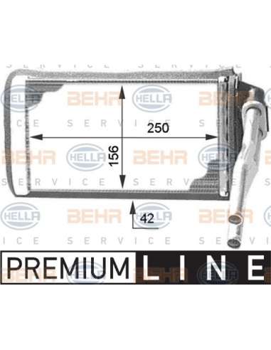Radiador de calefacción Hella 8FH 351 312-001 - Calefactor PEUGEOT 205 / 309 BEHR HELLA SERVICE  PREMIUM LINE 