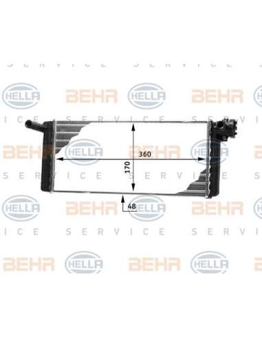 Radiador de calefacción Hella 8FH 351 312-321 - Calefactor MB NG / SK BEHR HELLA SERVICE  PREMIUM LINE 