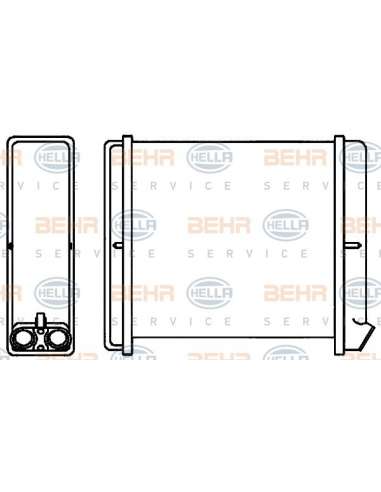Radiador de calefacción Hella 8FH 351 313-671 - Calefactor OPEL CALIBRA A /VECTRA A BEHR HELLA SERVICE  PREMIUM LINE 