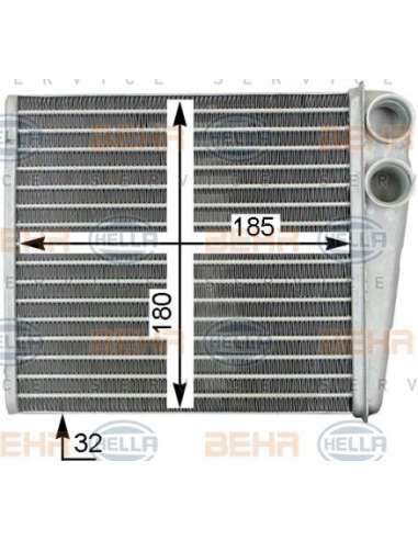 Radiador de calefacción Hella 8FH 351 315-781 - Calefactor AUDI A3/ GOLF V BEHR HELLA SERVICE  PREMIUM LINE 