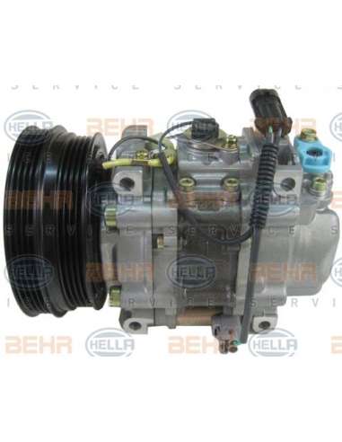 Compresor, aire acondicionado Hella 8FK 351 114-081 - Compresor FIAT PUNTO / LANCIA Y BEHR HELLA SERVICE  PREMIUM LINE 