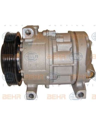Compresor, aire acondicionado Hella 8FK 351 114-651 - Compresor FIAT GRANDE PUNTO 1,2/1,4 BEHR HELLA SERVICE  PREMIUM LINE 