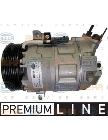 Compresor, aire acondicionado Hella 8FK 351 115-131 - Compresor RENAULT LATITUDE 2,0 /3,0 BEHR HELLA SERVICE  PREMIUM LINE 