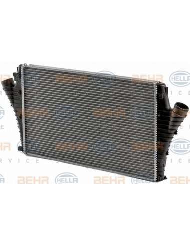 Radiador de aire de admisión Hella 8ML 376 700-671 - Intercooler OPEL VECTRA C BEHR HELLA SERVICE  PREMIUM LINE 
