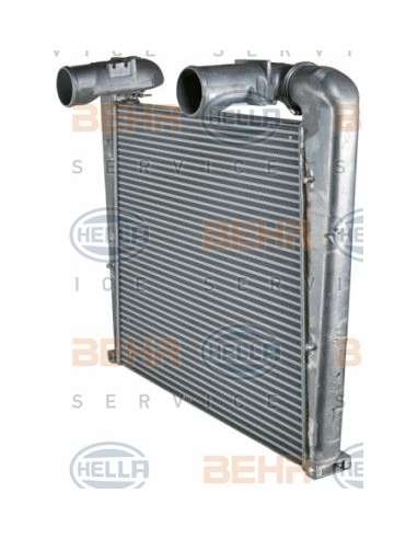 Radiador de aire de admisión Hella 8ML 376 722-381 - Intercooler EVOBUS BEHR HELLA SERVICE  PREMIUM LINE 