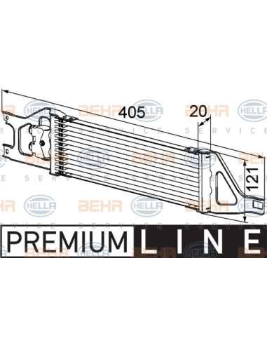 Radiador de aceite, transmisión automática Hella 8MO 376 726-401 - Refr. Aceite Cambio MB A-CL. (W169) BEHR HELLA SERVIC...