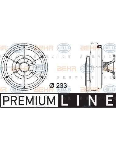 Embrague, ventilador del radiador Hella 8MV 376 730-011 - Embrague Visco RENAULT MAGNUM AE BEHR HELLA SERVICE  PREMIUM L...