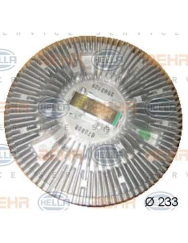 Embrague, ventilador del radiador Hella 8MV 376 730-071 - Embrague Visco DAF CF 85 / XF 95 BEHR HELLA SERVICE  PREMIUM L...