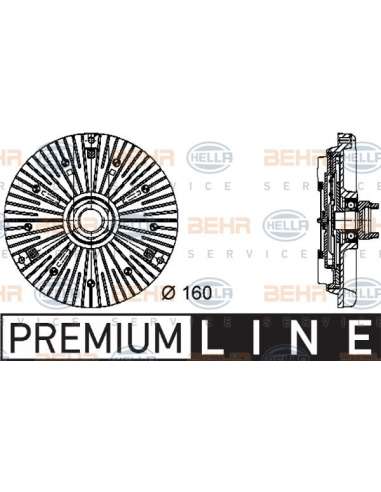 Embrague, ventilador del radiador Hella 8MV 376 732-031 - Embrague Visco AUDI A8 BEHR HELLA SERVICE  PREMIUM LINE 