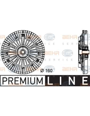 Embrague, ventilador del radiador Hella 8MV 376 732-071 - Embrague Visco MB SPRINTER (T1 N) BEHR HELLA SERVICE  PREMIUM ...