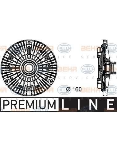 Embrague, ventilador del radiador Hella 8MV 376 732-101 - Embrague Visco BMW 5 (E39)/7 (E32/3 8) /8 BEHR HELLA SERVICE  ...
