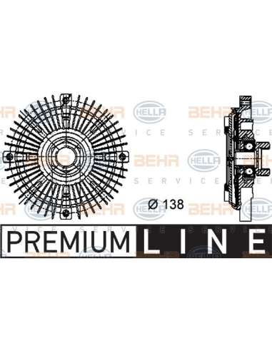 Embrague, ventilador del radiador Hella 8MV 376 732-211 - Embrague Visco AUDI 100 / A6 BEHR HELLA SERVICE  PREMIUM LINE 