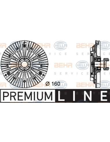 Embrague, ventilador del radiador Hella 8MV 376 732-441 - Embrague Visco BMW 3 (E36) / 5 / 7 BEHR HELLA SERVICE  PREMIUM...