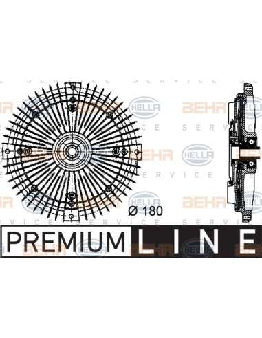 Embrague, ventilador del radiador Hella 8MV 376 732-491 - Embrague Visco MB SPRINTER (T1 N) BEHR HELLA SERVICE  PREMIUM ...