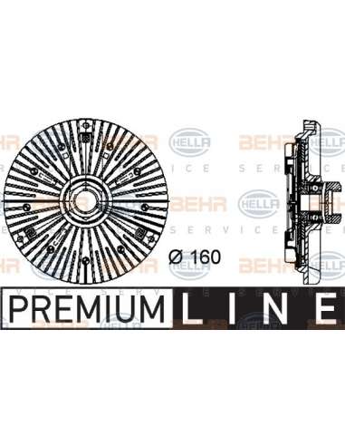 Embrague, ventilador del radiador Hella 8MV 376 733-031 - Embrague Visco AUDI A8 BEHR HELLA SERVICE  PREMIUM LINE 