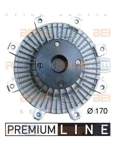 Embrague, ventilador del radiador Hella 8MV 376 734-251 - Embrague, ventilador HYUNDAI H100 /  GALLOPER BEHR HELLA SERVI...