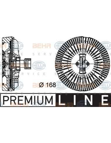 Embrague, ventilador del radiador Hella 8MV 376 734-381 - Embrague Visco LAND ROVER RANGE ROV ER BEHR HELLA SERVICE  PRE...
