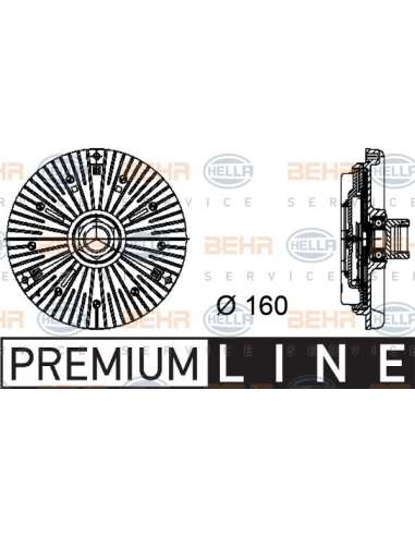 Embrague, ventilador del radiador Hella 8MV 376 734-441 - Embrague Visco BMW 3 (E46)/ X5/ 7 ( E65) BEHR HELLA SERVICE  P...