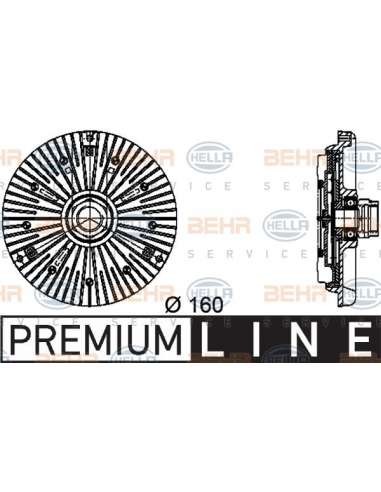 Embrague, ventilador del radiador Hella 8MV 376 734-451 - Embrague Visco AUDI A6 2.7 BEHR HELLA SERVICE  PREMIUM LINE 