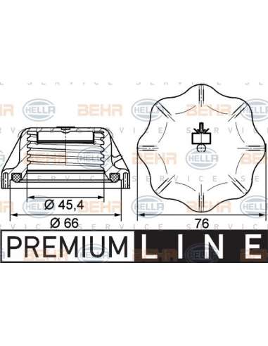 Tapón, depósito de refrigerante Hella 8MY 376 742-311 - Cierre a rosca MB BEHR HELLA SERVICE  PREMIUM LINE 