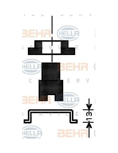 Tornillo, tapa de radiador Hella 8MY 376 779-071 - Tornillo De Cierre UNIVERSAL BEHR HELLA SERVICE  PREMIUM LINE 