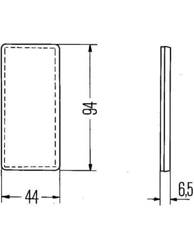 Reflector Hella 8RA 003 326-031 - 8RA003326-031 CAPTAFARO ADHESIVO RO