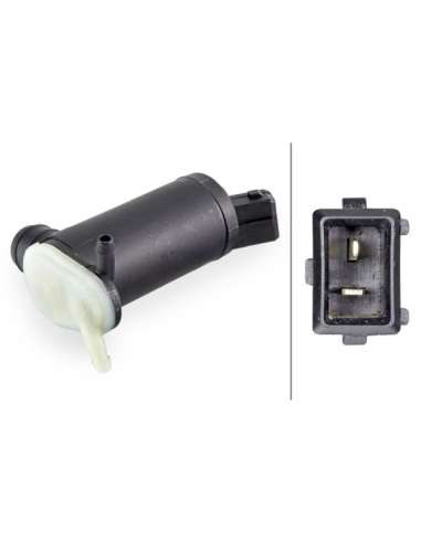 Bomba de agua de lavado, lavado de parabrisas Hella 8TW 006 847-001 -  EXTINGUIDA   89325 BOMBA LIMPIA FOR MEGA (Flat Bl...