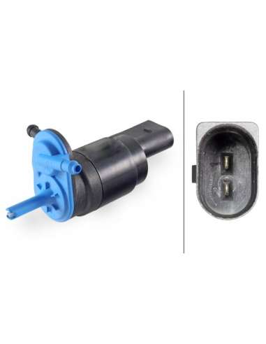 Bomba de agua de lavado, lavado de parabrisas Hella 8TW 006 847-021 -  EXTINGUIDA   BOMBA LIMPIA 12V AUDI, MEGA (Flat Bl...