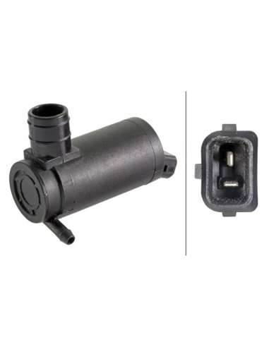Bomba de agua de lavado, lavado de parabrisas Hella 8TW 006 848-001 -  EXTINGUIDA   89316 MOTOBOMBA 12V. F MEGA (Flat Bl...
