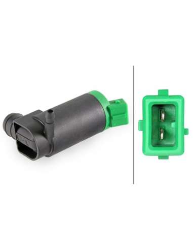 Bomba de agua de lavado, lavado de parabrisas Hella 8TW 006 848-071 -  EXTINGUIDA   BOMBA LIMPIA 12V CITRO MEGA (Flat Bl...