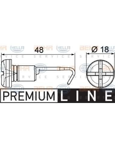 Tornillo, tapa de radiador Hella 9NS 376 747-011 - Tornillo De Purga BMW BEHR HELLA SERVICE  PREMIUM LINE 