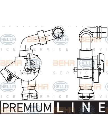 Válvula de control de refrigerante Hella 9XL 351 029-071 - Válvula Reguladora MAN TGA BEHR HELLA SERVICE  PREMIUM LINE 