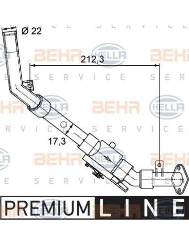 Válvula de control de refrigerante Hella 9XL 351 328-031 - Válvula Reguladora MAN F90-2 / F200 0 BEHR HELLA SERVICE  PRE...