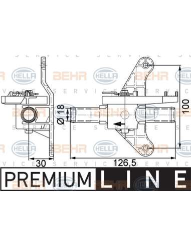 Válvula de control de refrigerante Hella 9XL 351 328-041 - Válvula Reguladora MB SK BEHR HELLA SERVICE  PREMIUM LINE 