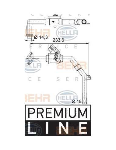 Válvula de control de refrigerante Hella 9XL 351 328-171 - Válvula Reguladora MAN F90 BEHR HELLA SERVICE  PREMIUM LINE 
