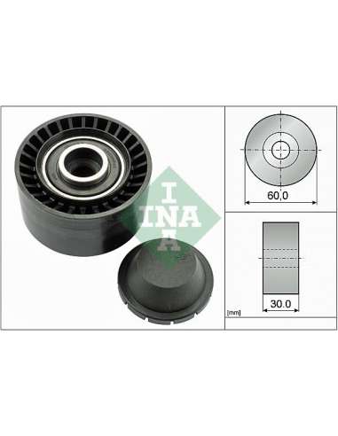 Polea inversión/guía, correa poli V Ina 532 0320 10 - Tensor  Correa auxiliar DriveAlign®
