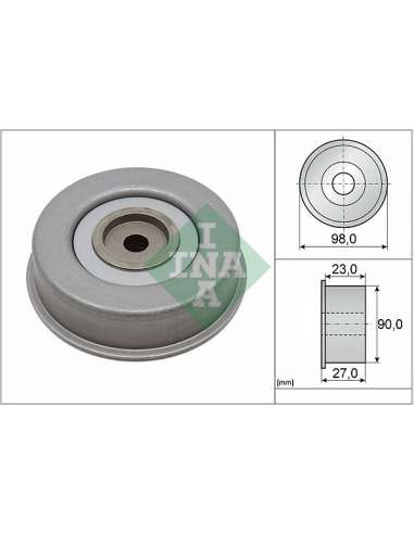 Polea inversión/guía, correa poli V Ina 532 0381 20 - Tensor  Correa auxiliar DriveAlign®