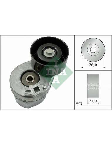 Brazo tensor, correa poli V Ina 534 0031 10 - Tensor  Correa auxiliar DriveAlign®