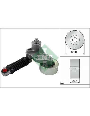 Brazo tensor, correa poli V Ina 534 0037 10 - Tensor  Correa auxiliar DriveAlign®