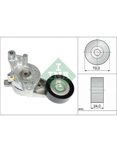 Brazo tensor, correa poli V Ina 534 0059 10 - Tensor  Correa auxiliar DriveAlign®