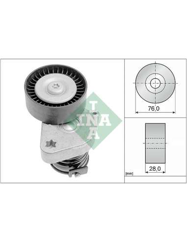 Brazo tensor, correa poli V Ina 534 0081 30 - Tensor  Correa auxiliar DriveAlign®