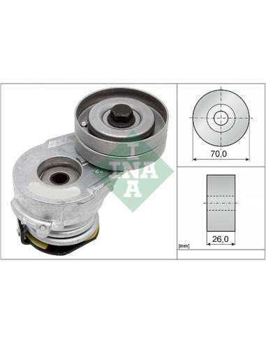 Brazo tensor, correa poli V Ina 534 0082 30 - Tensor  Correa auxiliar DriveAlign®