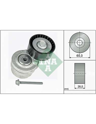 Brazo tensor, correa poli V Ina 534 0101 20 - Tensor  Correa auxiliar DriveAlign®