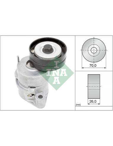 Brazo tensor, correa poli V Ina 534 0102 30 - Tensor  Correa auxiliar DriveAlign®